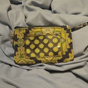 Vera Bradley Green and Blue Key Card Holder